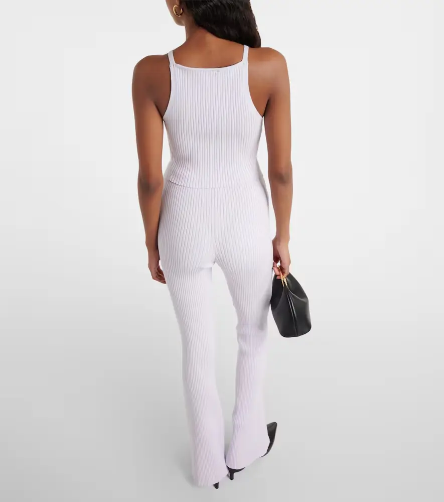 Courrèges Courrèges Logo ribbed-knit tank top | Thumbnail 2