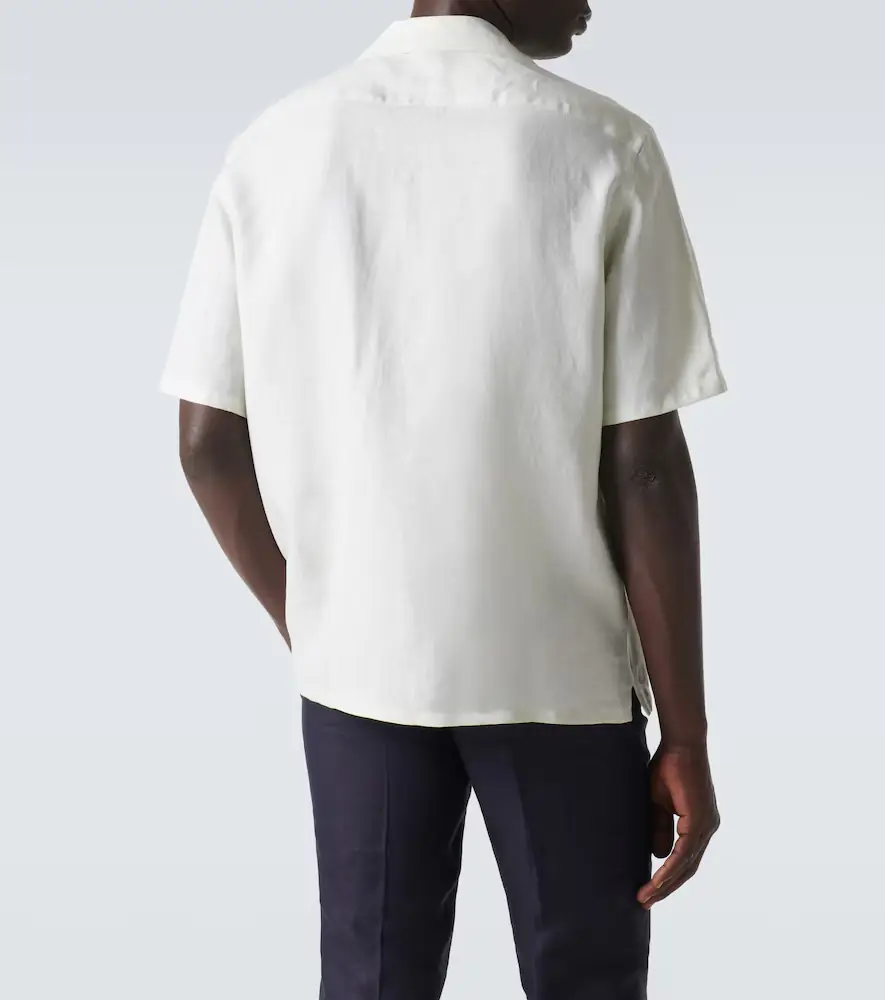 Zegna Linen bowling shirt | Thumbnail 4