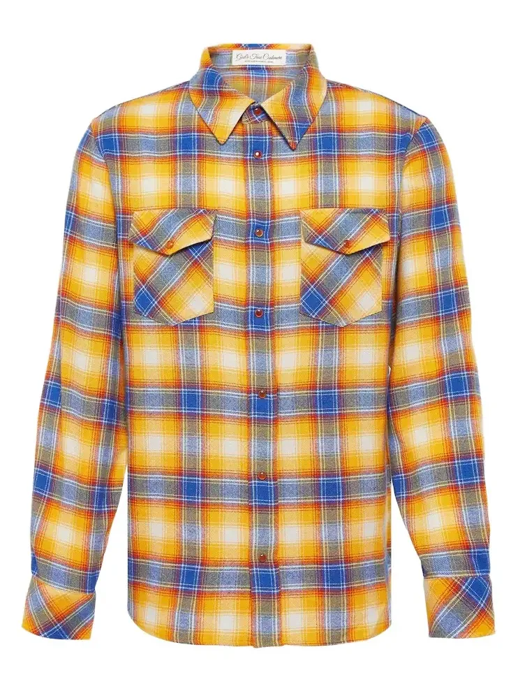 Tartan cashmere shirt