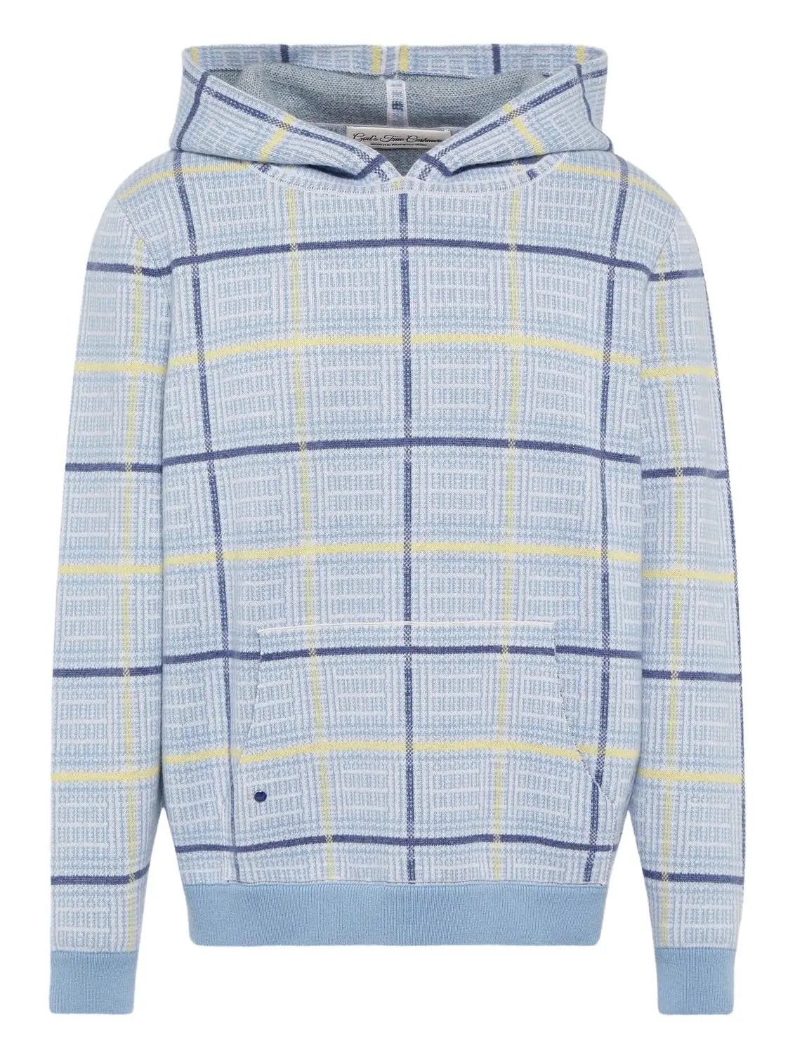 God’s True Cashmere Rain tartan cashmere hoodie