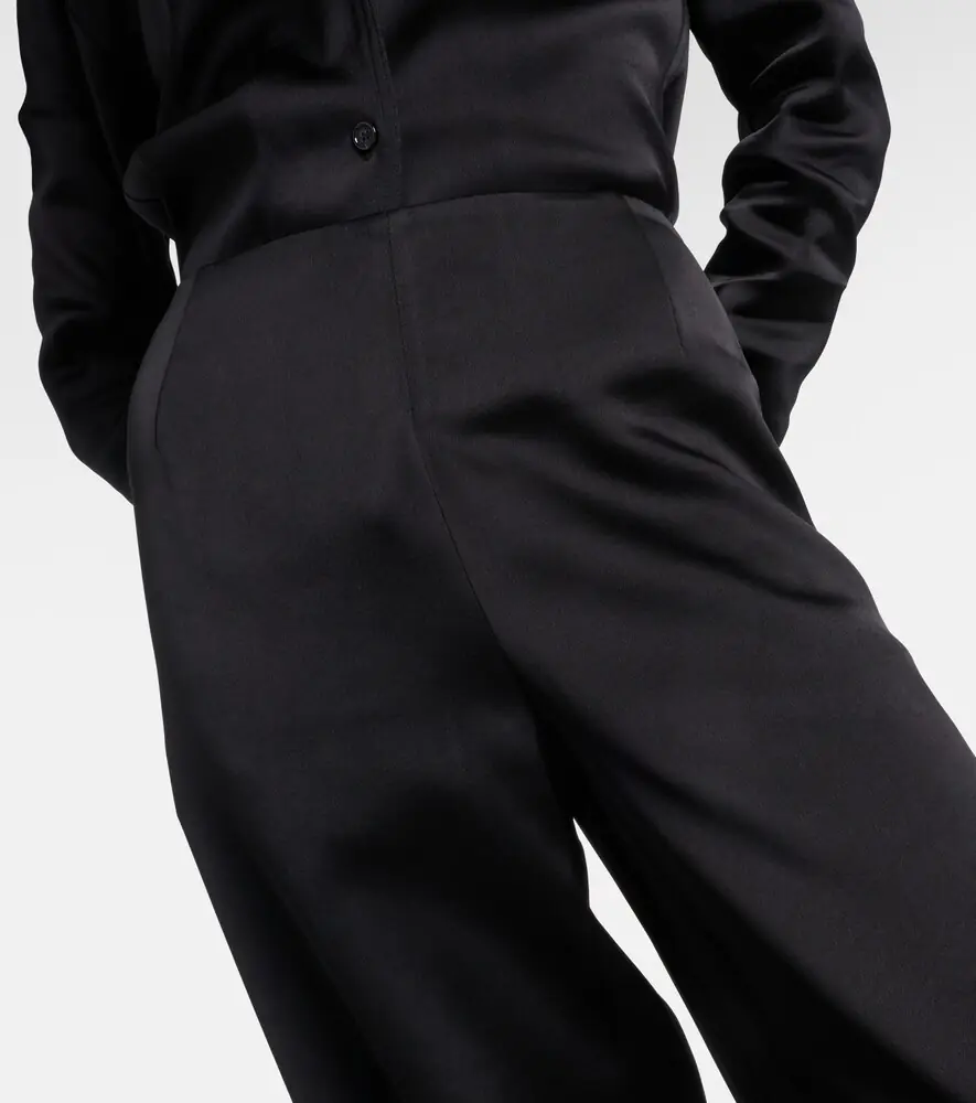 TOTEME High-rise satin wide-leg pants | Thumbnail 3