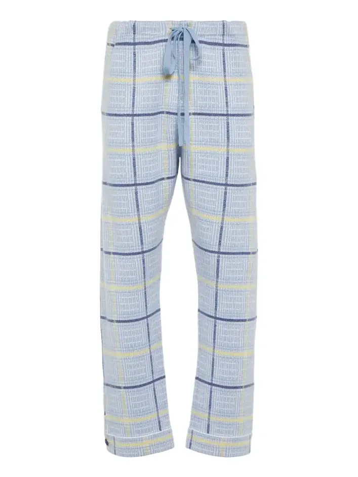 God’s True Cashmere Rain tartan cashmere sweatpants