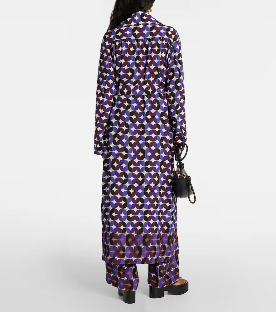 Dries Van Noten Printed double-breasted coat | Thumbnail 3