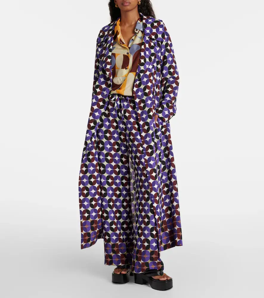 Dries Van Noten Printed double-breasted coat | Thumbnail 7