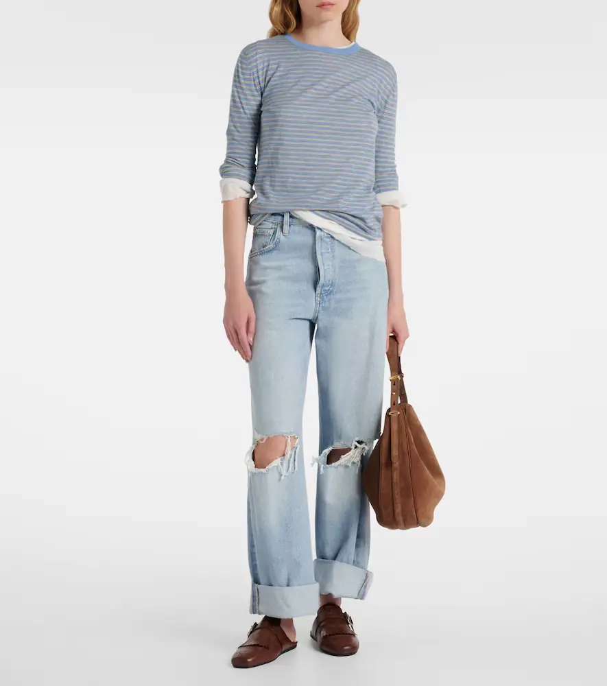 Citizens of Humanity Ayla distressed mid-rise wide-leg jeans | Thumbnail 4 Citizens of Humanity Ayla distressed mid-rise wide-leg jeans | Thumbnail 4
