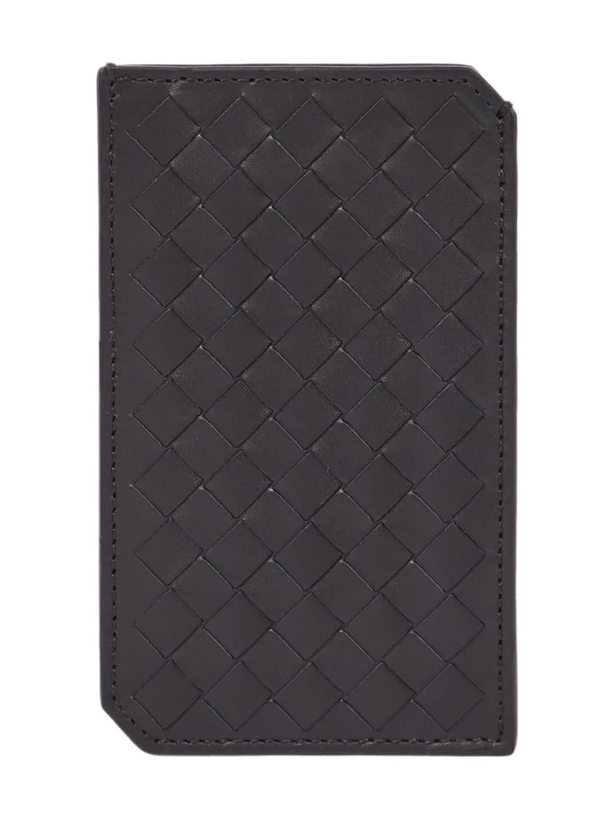 Intrecciato Small leather card case