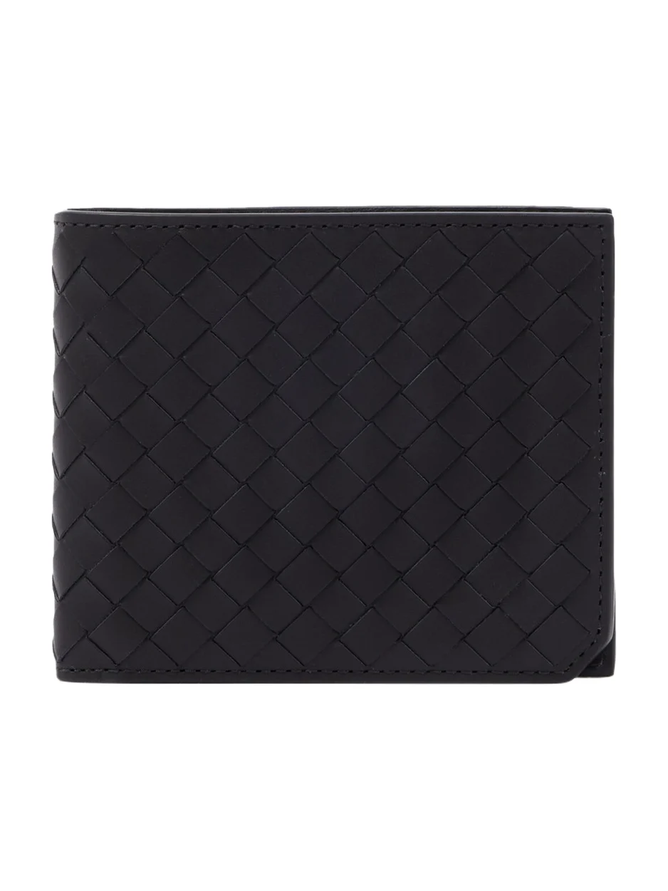 Intrecciato leather wallet
