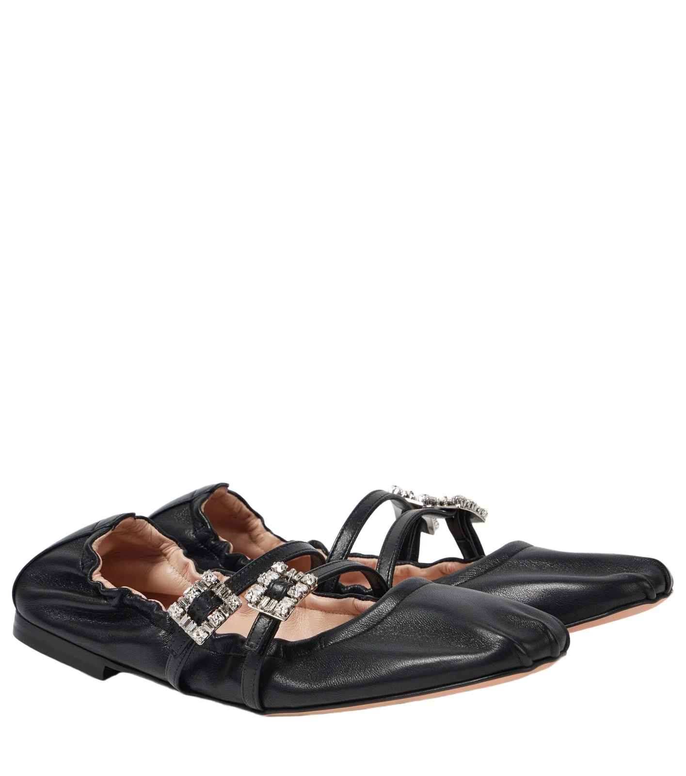 Roger Vivier Embellished leather ballet flats