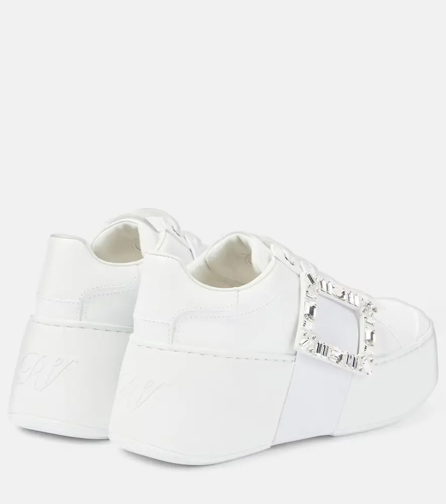 Roger Vivier Viv' Skate leather sneakers | Thumbnail 4
