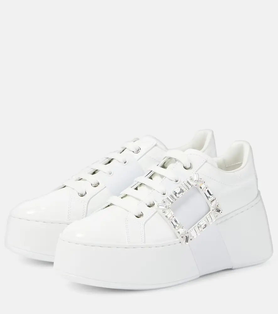 Roger Vivier Viv' Skate leather sneakers | Thumbnail 5