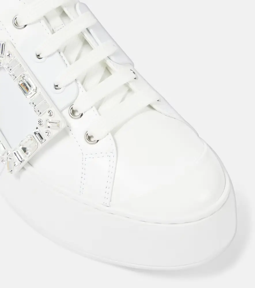 Roger Vivier Viv' Skate leather sneakers | Thumbnail 6