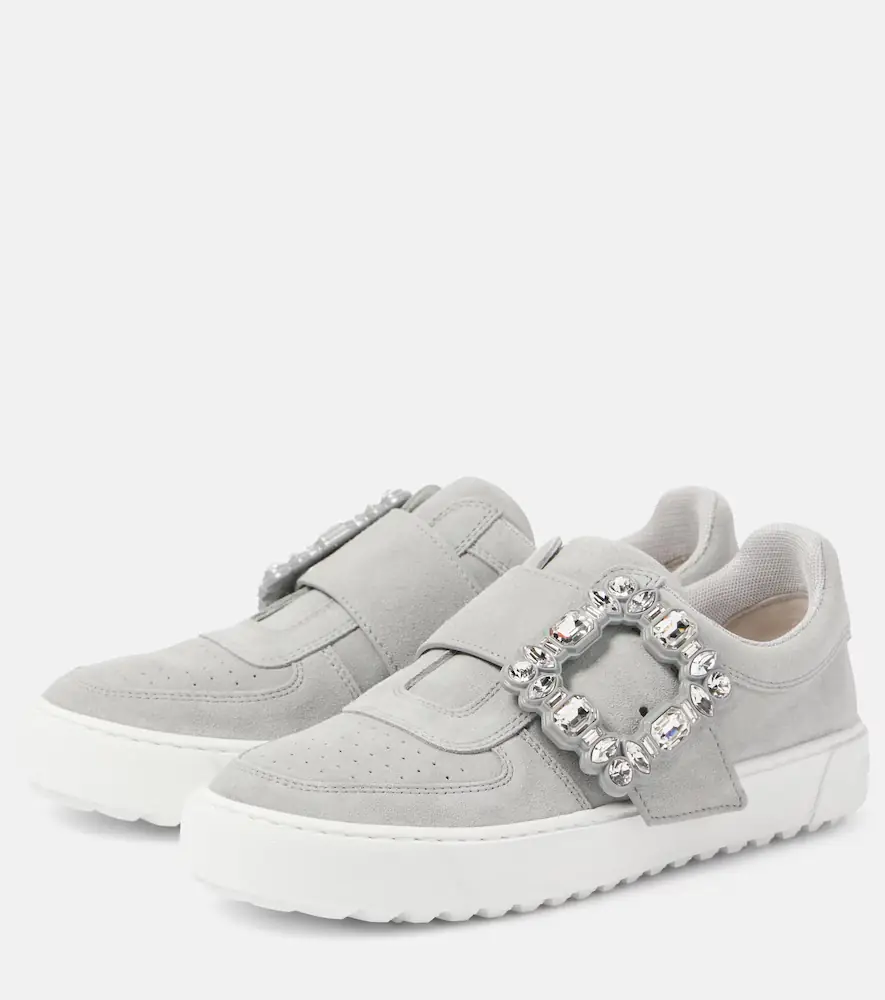 Roger Vivier Very Vivier embellished suede sneakers | Thumbnail 4