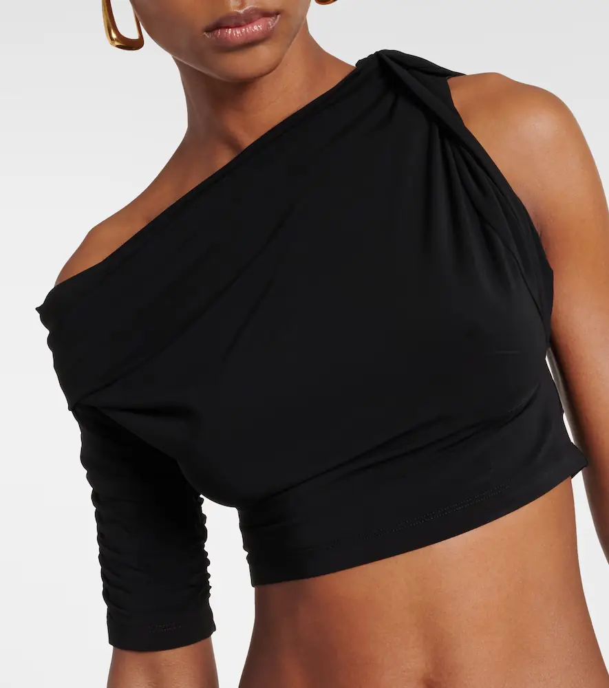 Jacquemus Le Haut Drapeado jersey crop top | Thumbnail 4 Jacquemus Le Haut Drapeado jersey crop top | Thumbnail 4