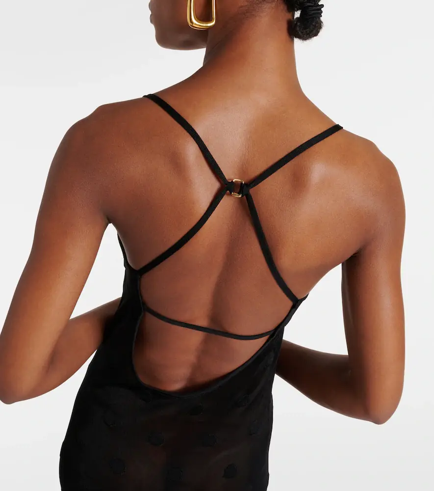 Jacquemus La Robe Maille Puntini polka-dot mesh gown | Thumbnail 5