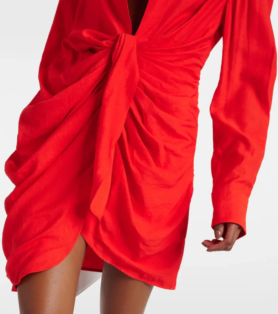 Jacquemus La Robe Bahia draped shirt dress | Thumbnail 3 Jacquemus La Robe Bahia draped shirt dress | Thumbnail 3