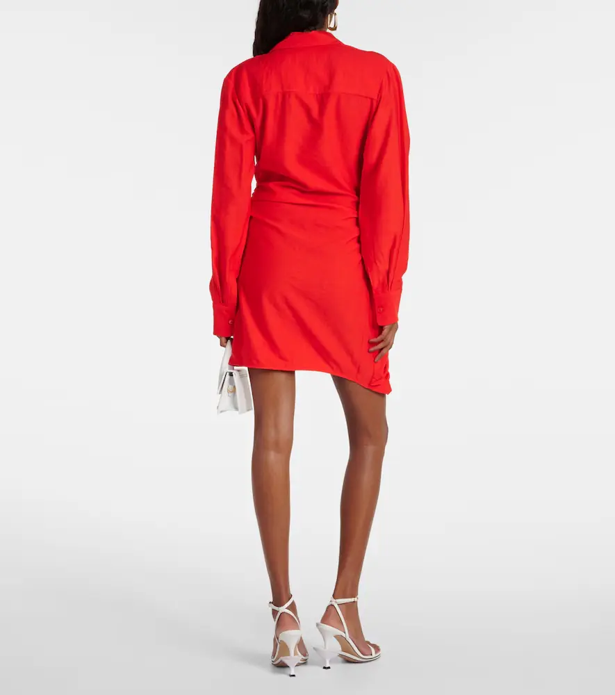 Jacquemus La Robe Bahia draped shirt dress | Thumbnail 5 Jacquemus La Robe Bahia draped shirt dress | Thumbnail 5