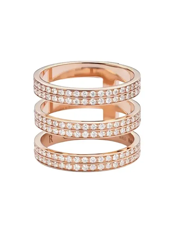 Berbere 18kt rose gold ring with diamonds