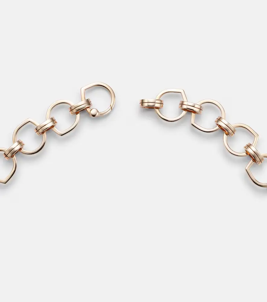 Repossi Antifer 18kt rose gold necklace with diamonds | Thumbnail 3