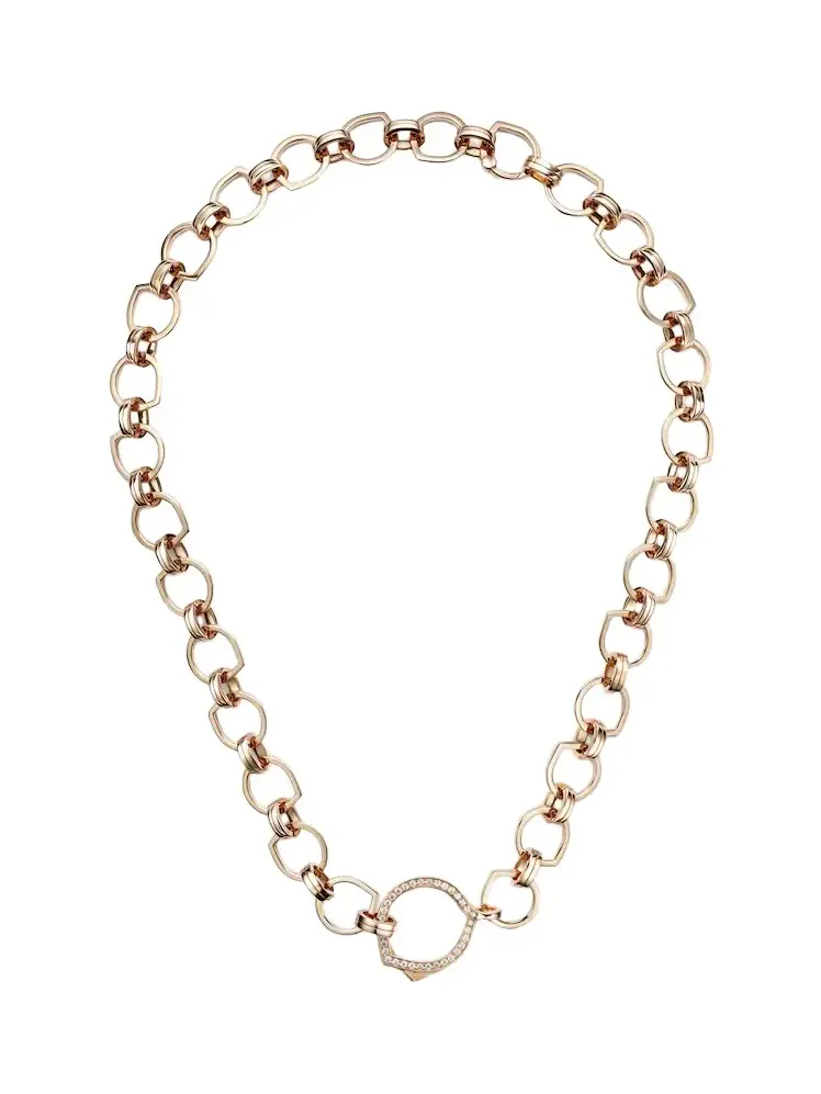 Antifer 18kt rose gold necklace with diamonds