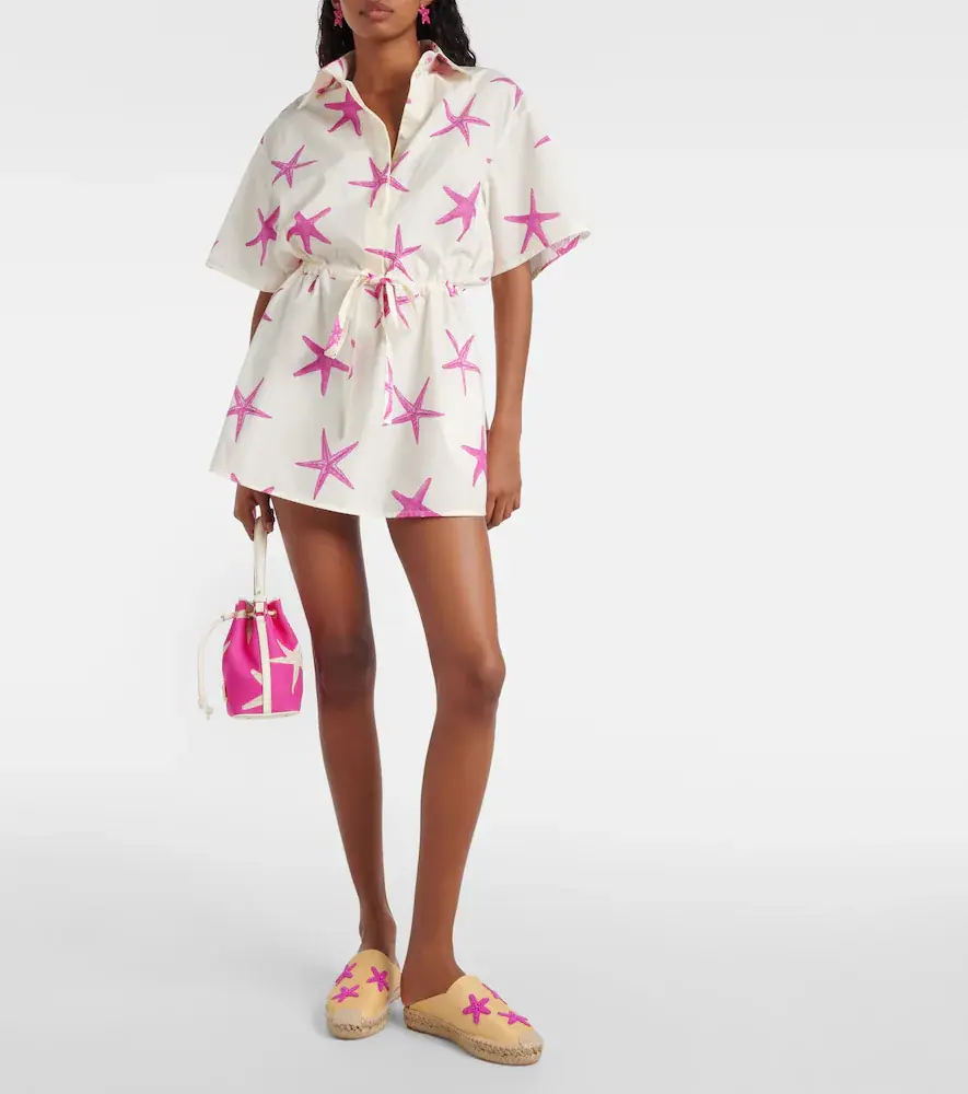 Valentino Garavani Starfish cotton poplin minidress | Thumbnail 3