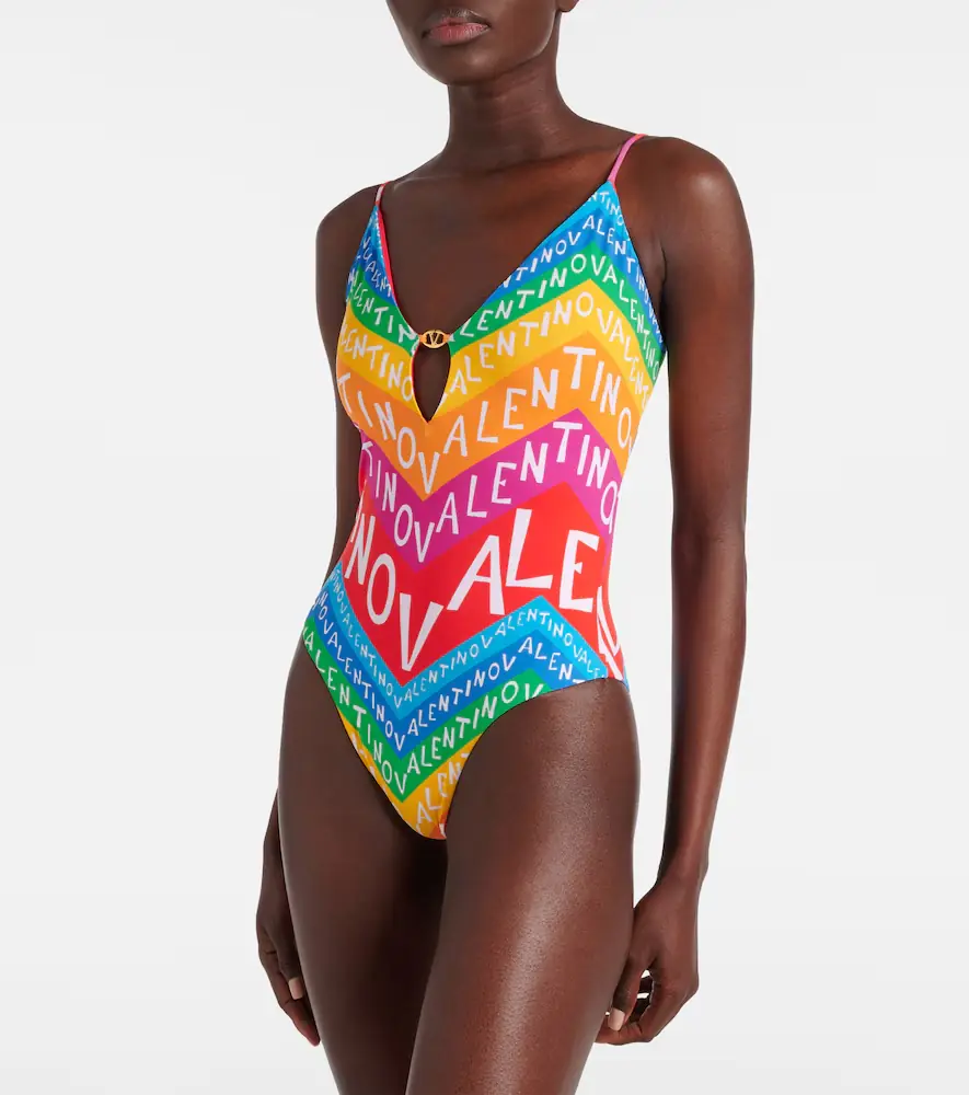 Valentino Garavani Logo swimsuit | Thumbnail 3