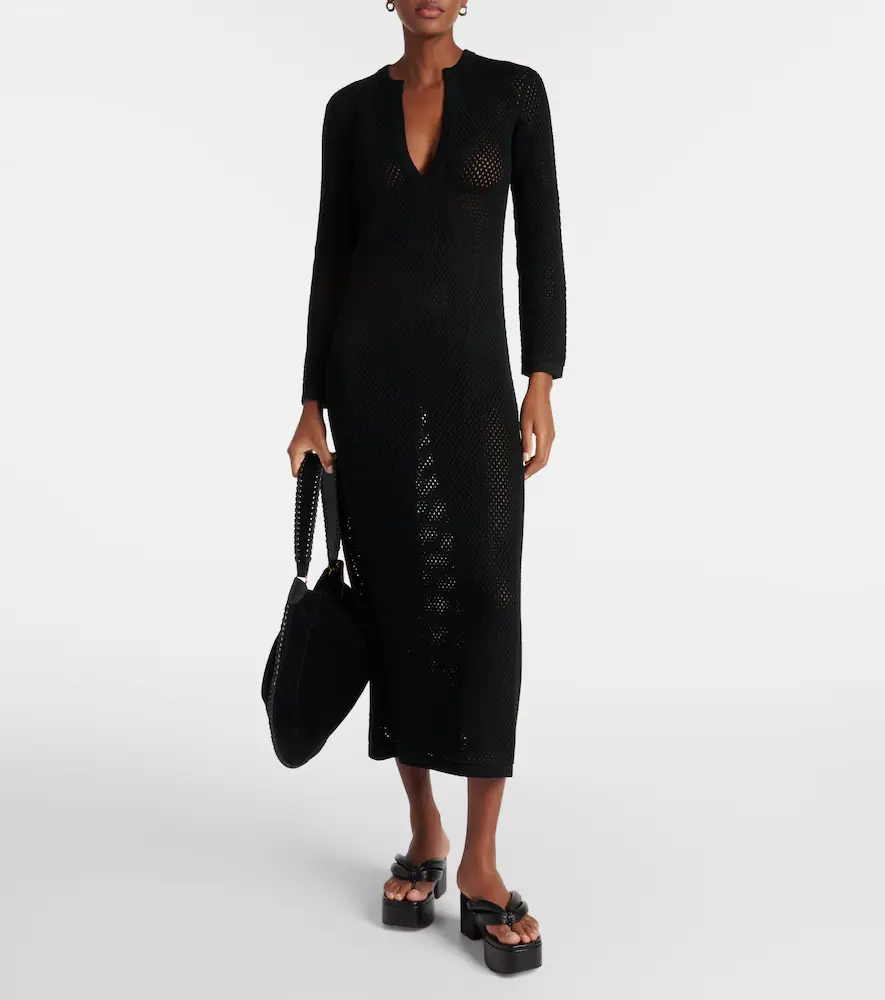 Nili Lotan Zera open-knit cotton maxi dress | Thumbnail 2
