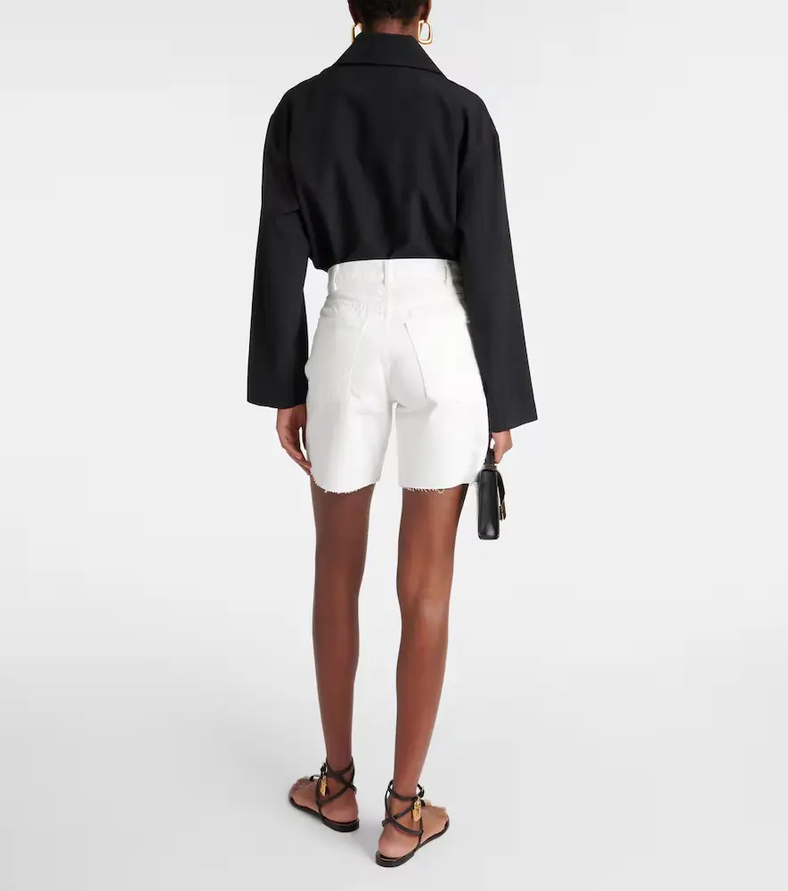Nili Lotan Russel high-rise denim shorts | Thumbnail 4 Nili Lotan Russel high-rise denim shorts | Thumbnail 4