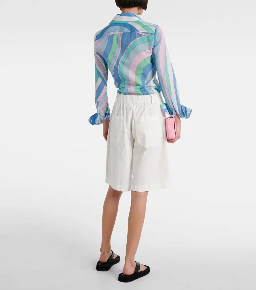 Vince High-rise cotton shorts | Thumbnail 3