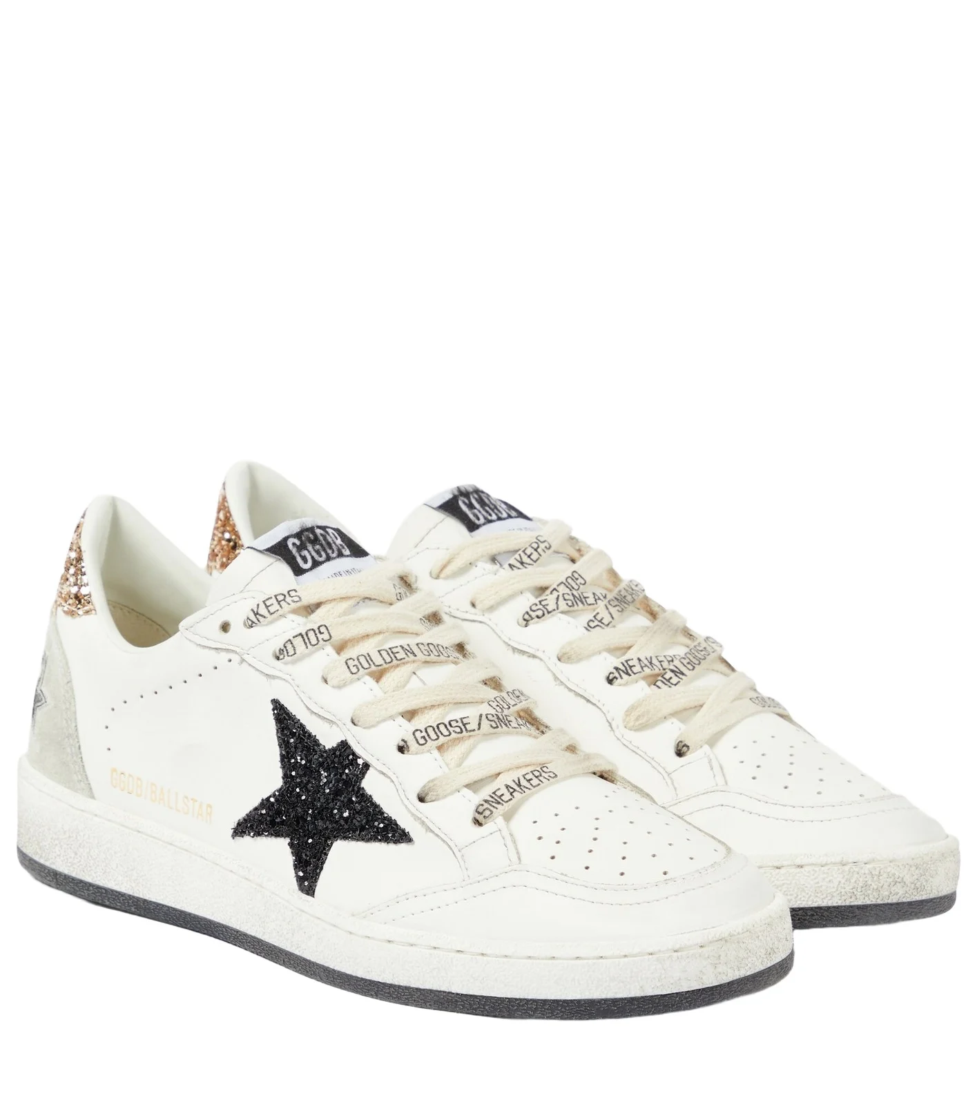 Ball Star glitter leather sneakers Ball Star glitter leather sneakers