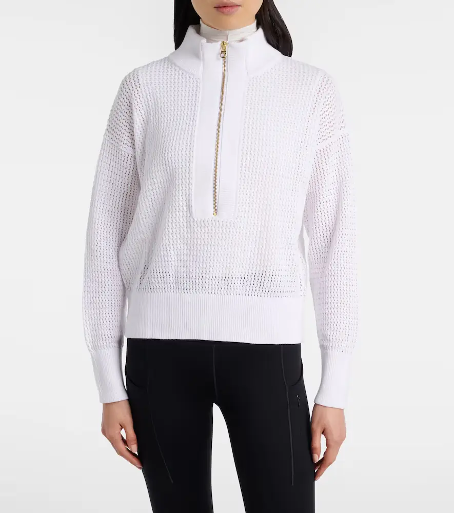 Varley Aurora cotton half-zip sweater | Thumbnail 4