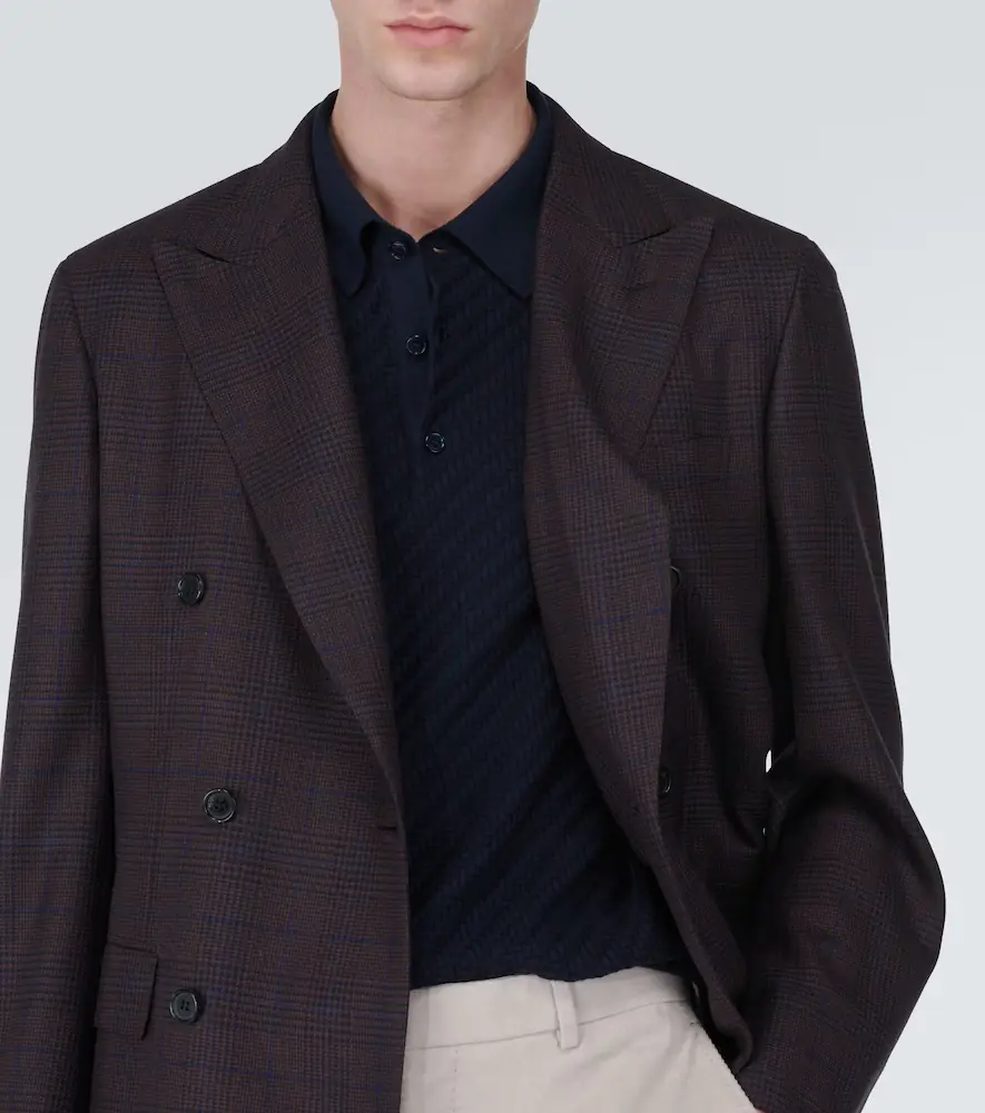 Brioni Cotton, silk, and cashmere polo shirt | Thumbnail 5
