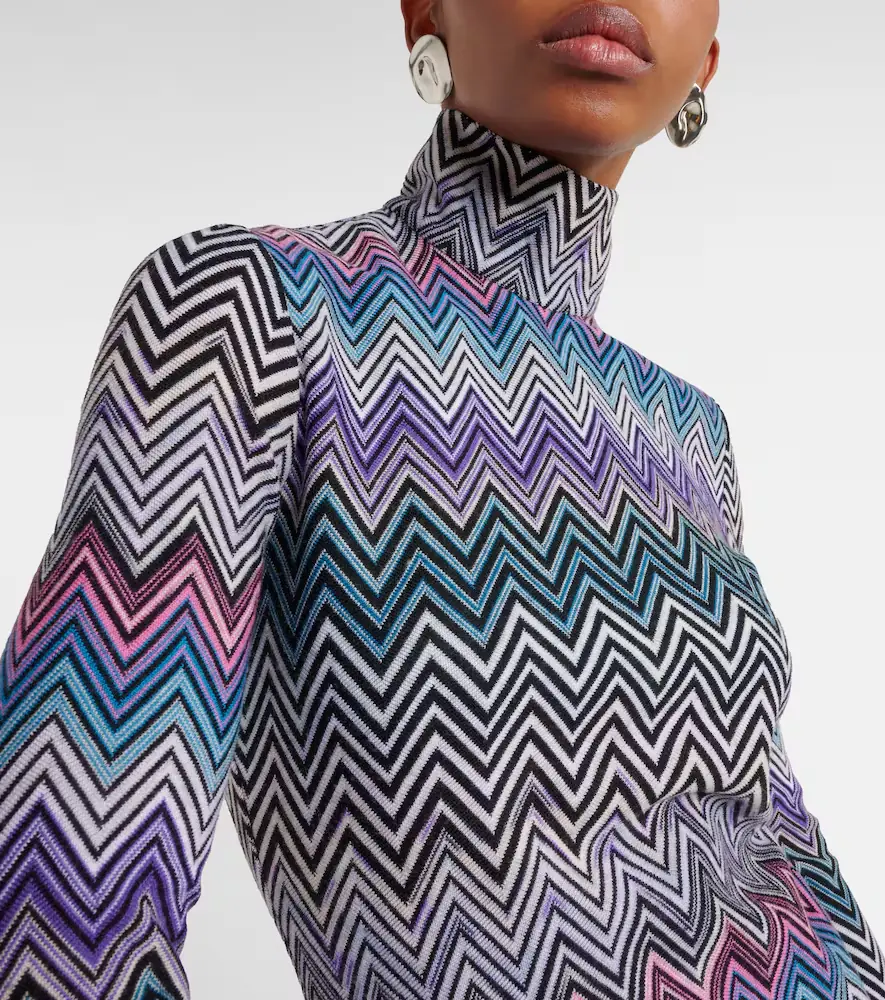 Missoni Zig Zag turtleneck dress | Thumbnail 2