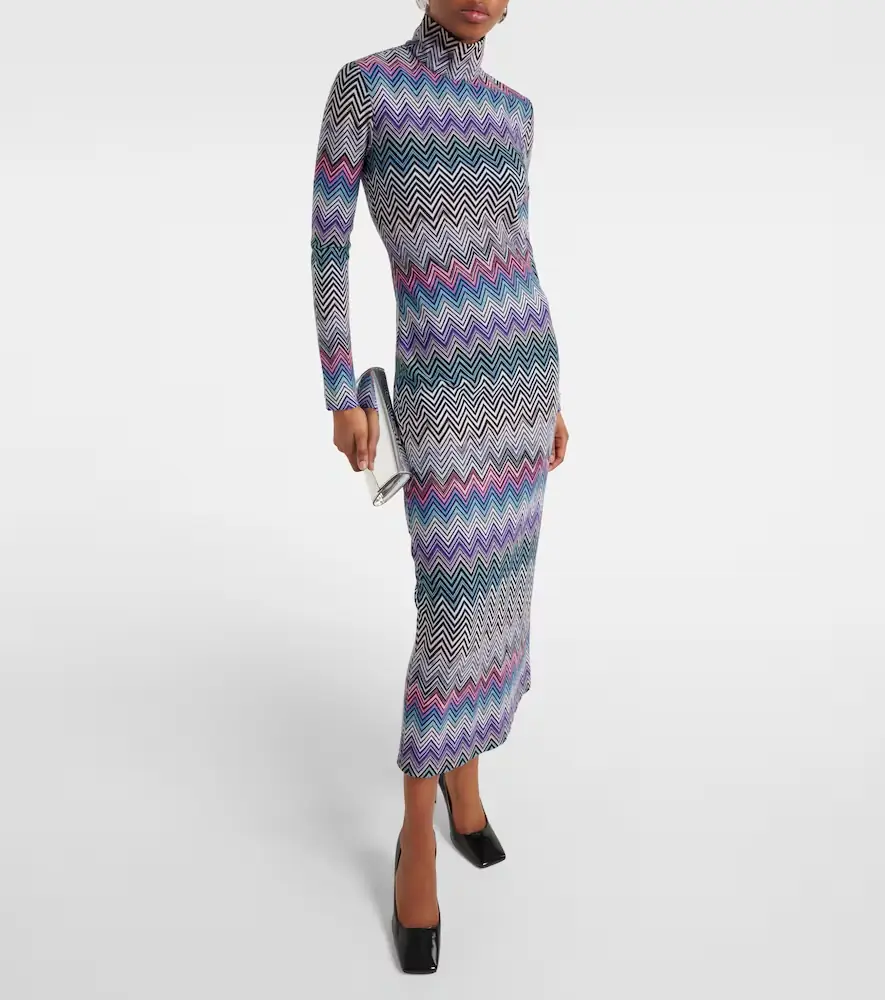 Missoni Zig Zag turtleneck dress | Thumbnail 3