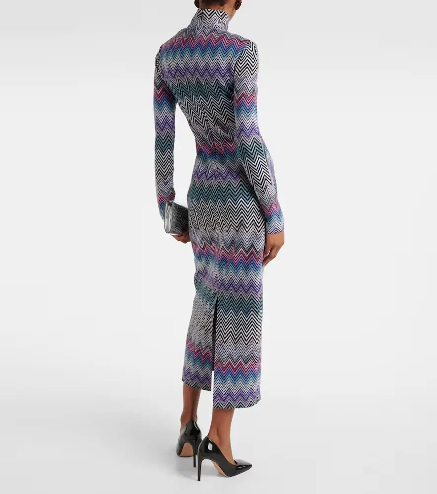 Missoni Zig Zag turtleneck dress | Thumbnail 4
