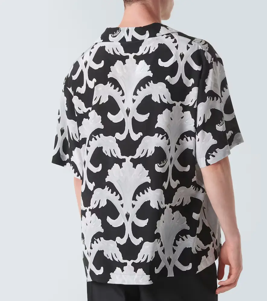 Valentino Garavani Printed silk bowling shirt | Thumbnail 4