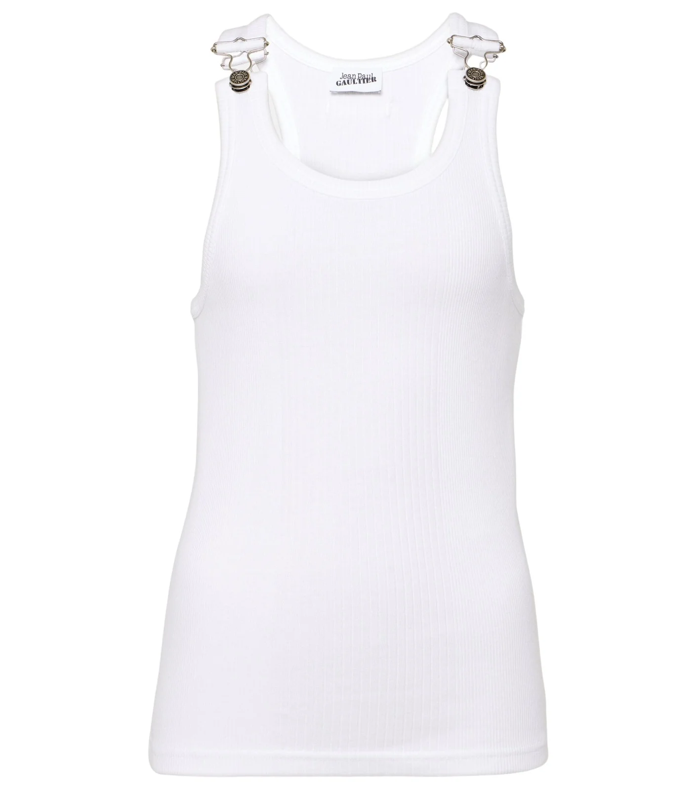 Jean Paul Gaultier Ribbed-knit cotton jersey tank top