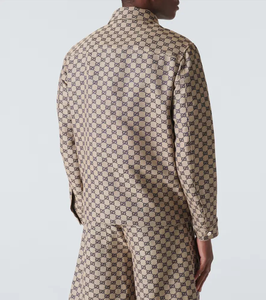 Gucci GG linen-blend canvas jacket | Thumbnail 3 Gucci GG linen-blend canvas jacket | Thumbnail 3