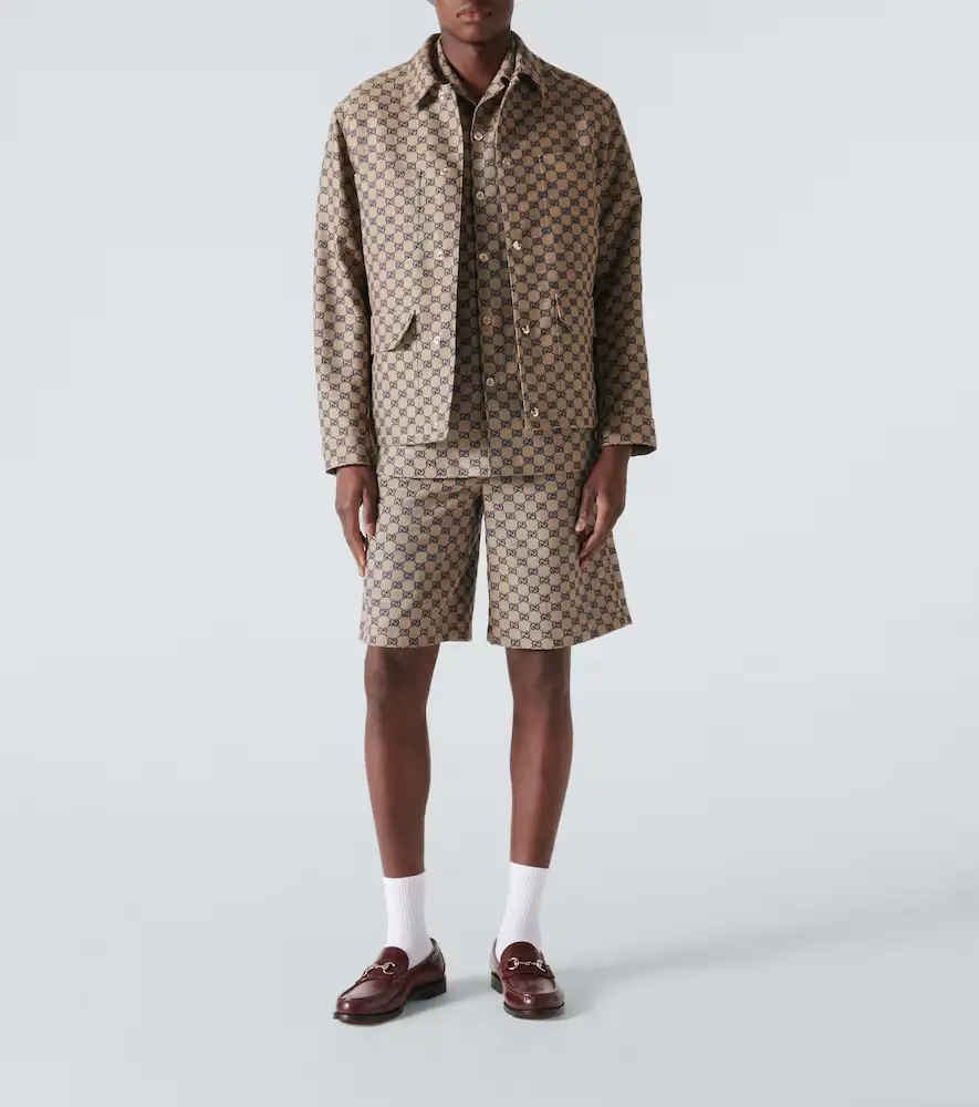 Gucci GG linen-blend canvas jacket | Thumbnail 4 Gucci GG linen-blend canvas jacket | Thumbnail 4