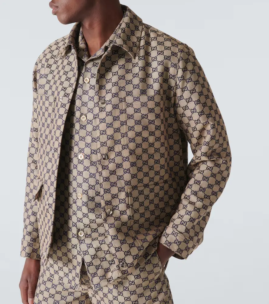 Gucci GG linen-blend canvas jacket | Thumbnail 5 Gucci GG linen-blend canvas jacket | Thumbnail 5