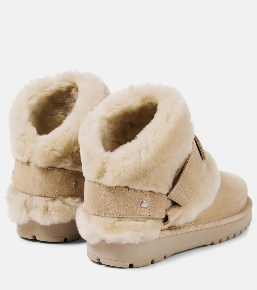 Burberry Shearling-trimmed suede ankle boots | Thumbnail 4