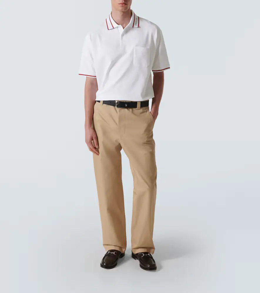 Gucci Web cotton piqué polo shirt | Thumbnail 4 Gucci Web cotton piqué polo shirt | Thumbnail 4