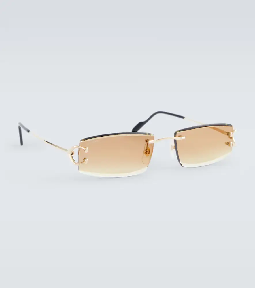 Cartier Eyewear Collection Signature C de Cartier rectangular sunglasses | Thumbnail 3 Cartier Eyewear Collection Signature C de Cartier rectangular sunglasses | Thumbnail 3