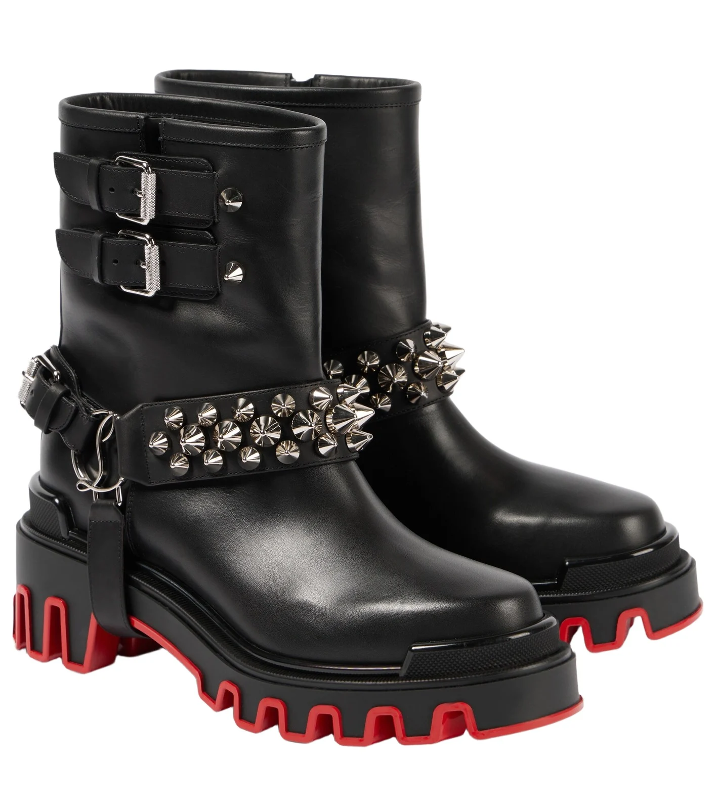 Dune Bike leather ankle boots