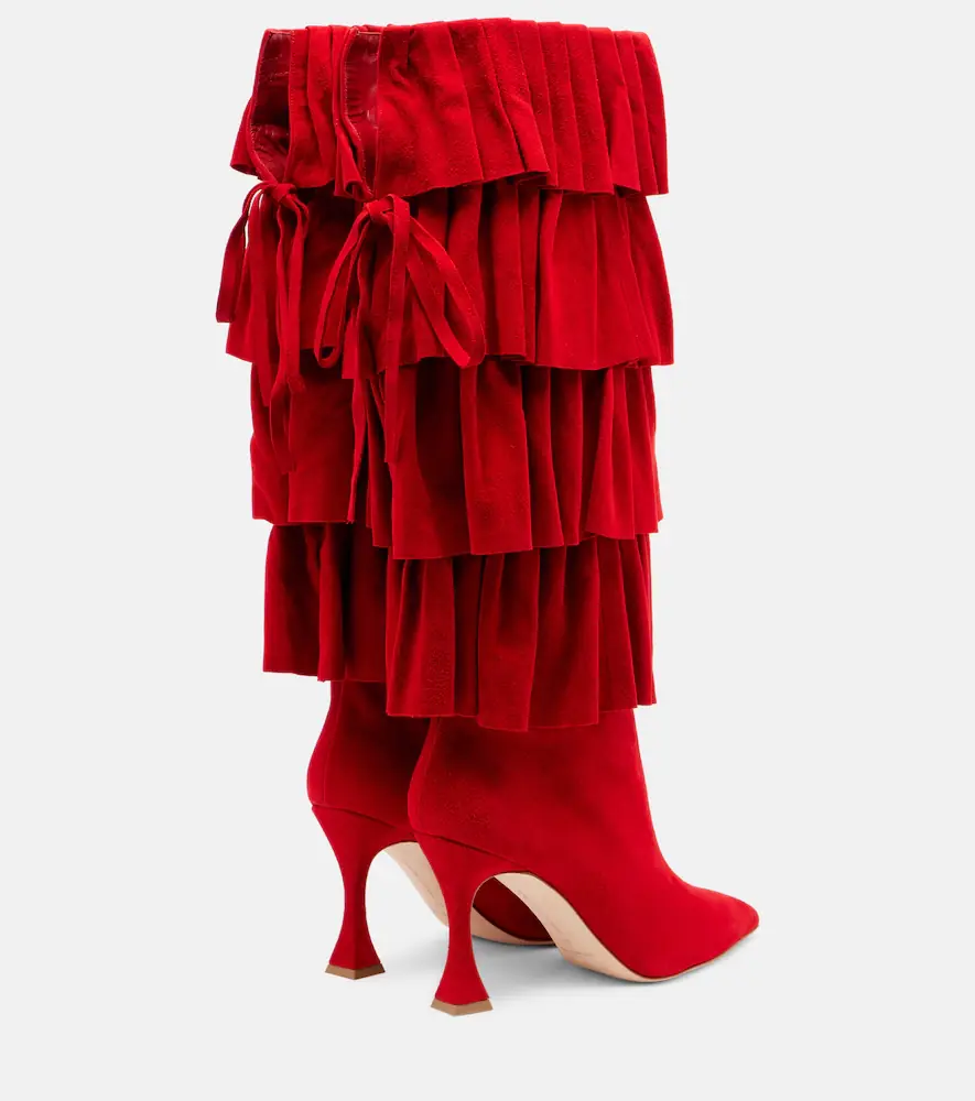 Manolo Blahnik Miralone 90 suede knee-high boots | Thumbnail 3