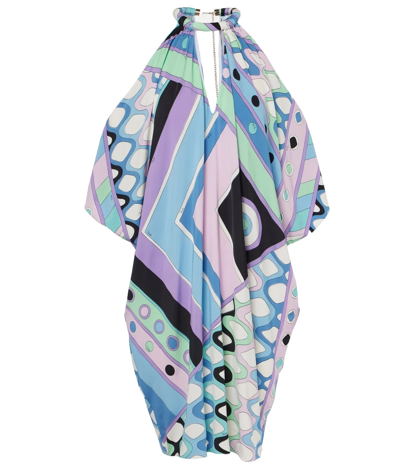 Vivara-print jersey satin kaftan Vivara-print jersey satin kaftan