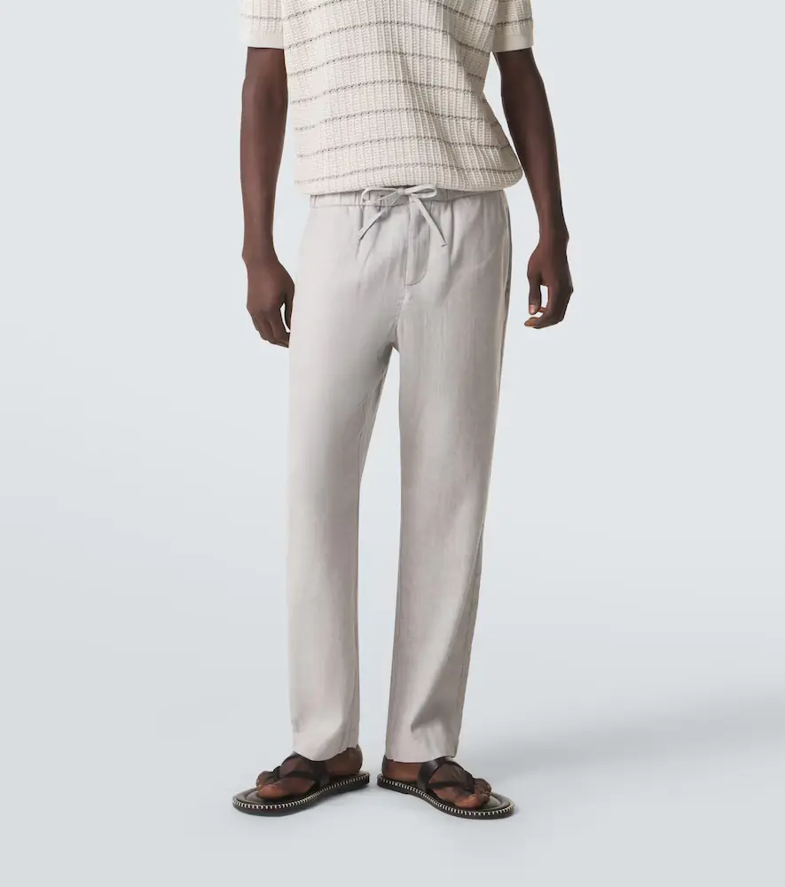 Frescobol Carioca Oscar linen and cotton straight pants | Thumbnail 2 Frescobol Carioca Oscar linen and cotton straight pants | Thumbnail 2