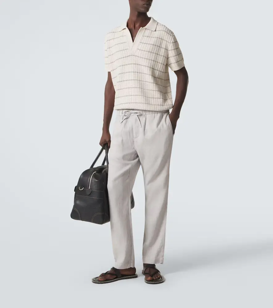 Frescobol Carioca Oscar linen and cotton straight pants | Thumbnail 4 Frescobol Carioca Oscar linen and cotton straight pants | Thumbnail 4