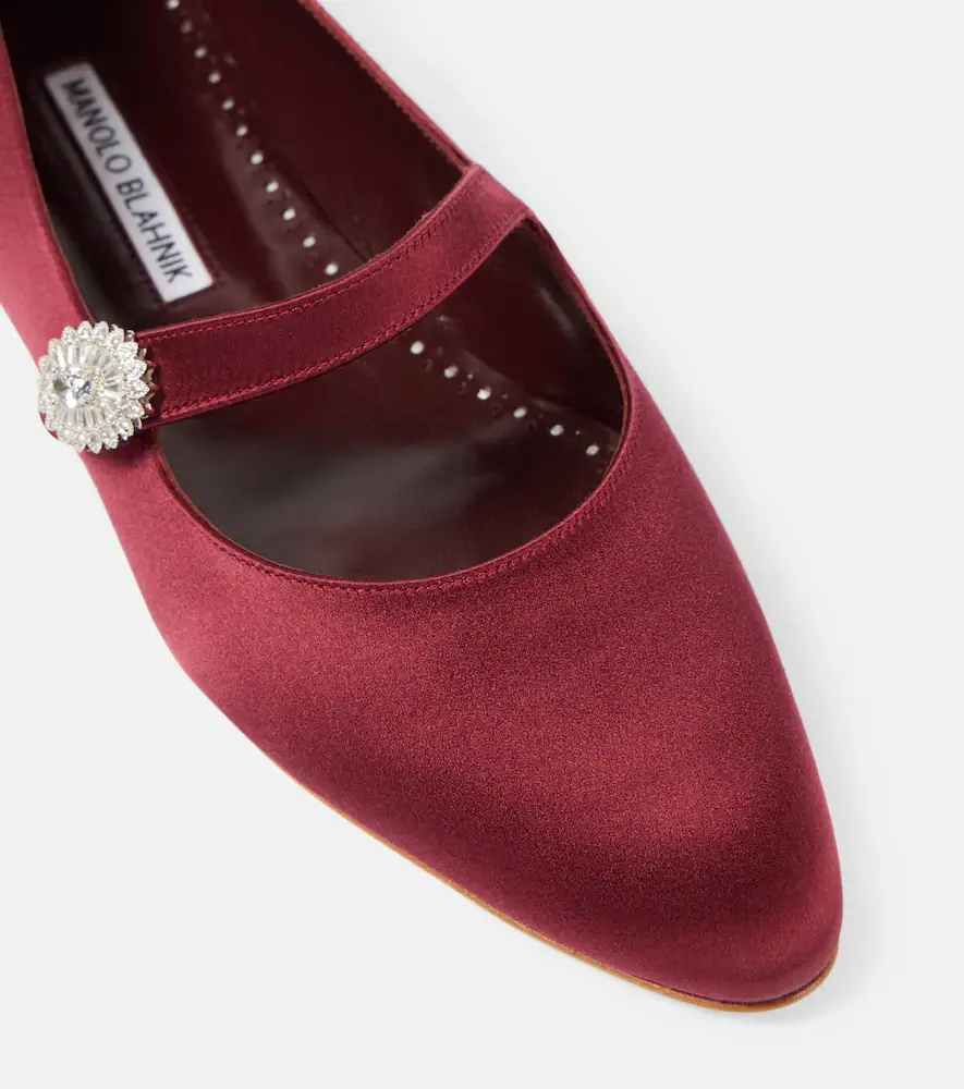 Manolo Blahnik Marijanaflat embellished Mary Jane flats | Thumbnail 2