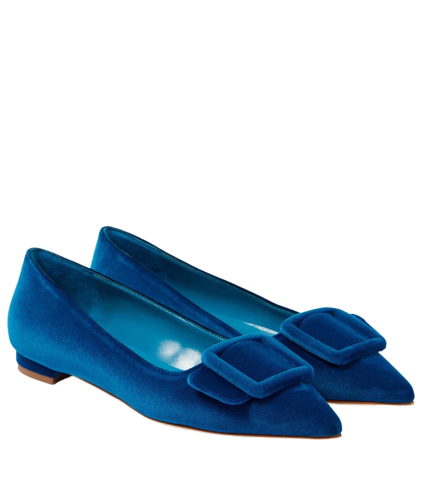 Manolo Blahnik Maysale velvet ballet flats