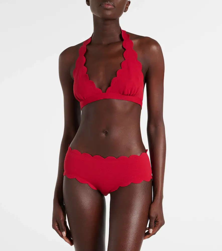 Marysia Spring scalloped halterneck bikini top | Thumbnail 2 Marysia Spring scalloped halterneck bikini top | Thumbnail 2
